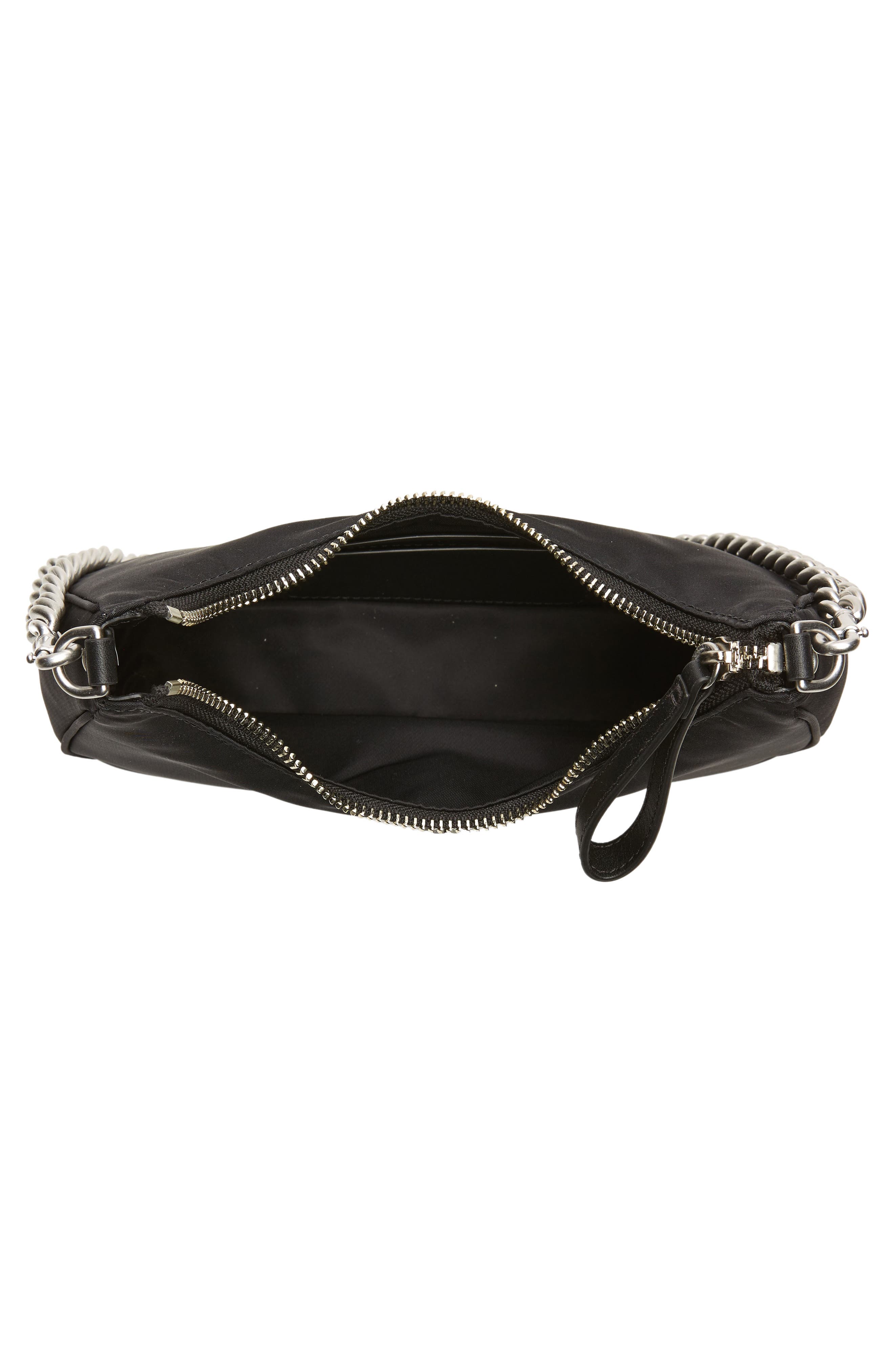 Tory Burch Mercer Small Recycled Nylon Crescent Bag, Alternate, color, 