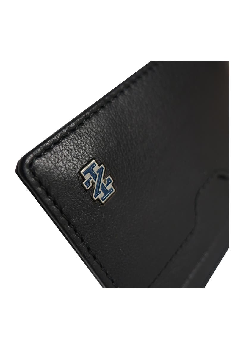 Genuine Leather ID Wallet with Epoxy Logo, Alternate, color, Black
