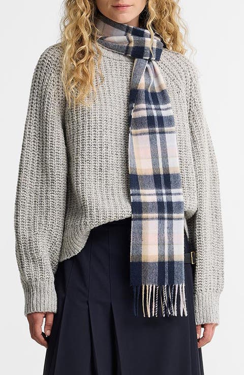 Plaid Lambswool & Cashmere Scarf