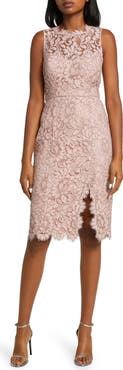 Eliza J Sleeveless Lace Sheath Dress