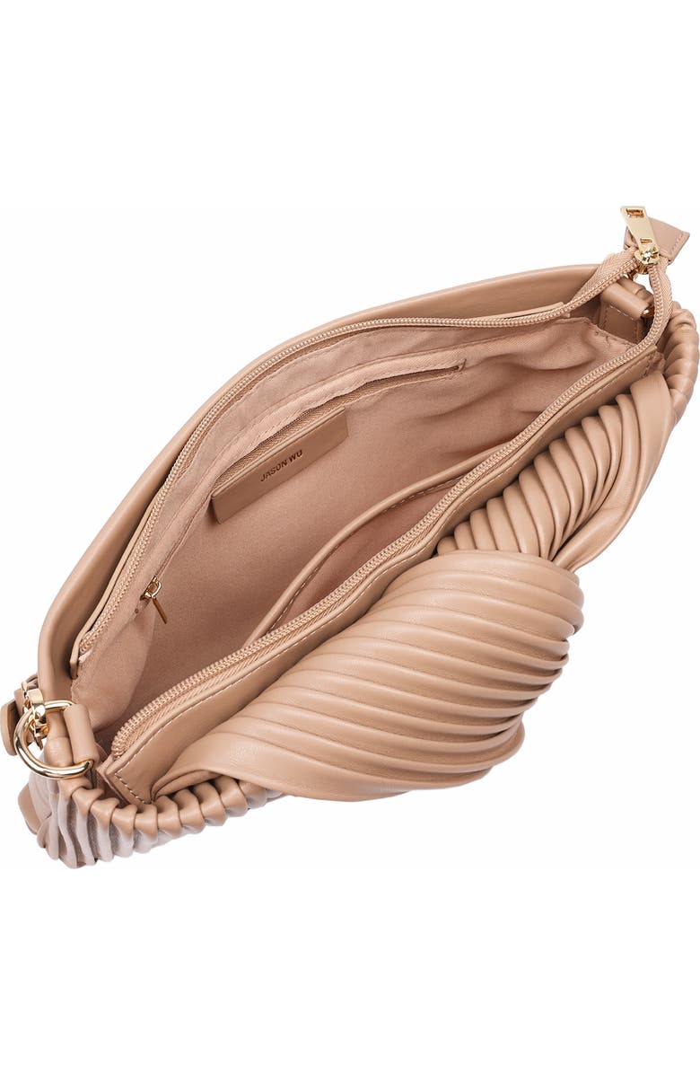 JASON WU Pleated Knot Clutch, Alternate, color,
