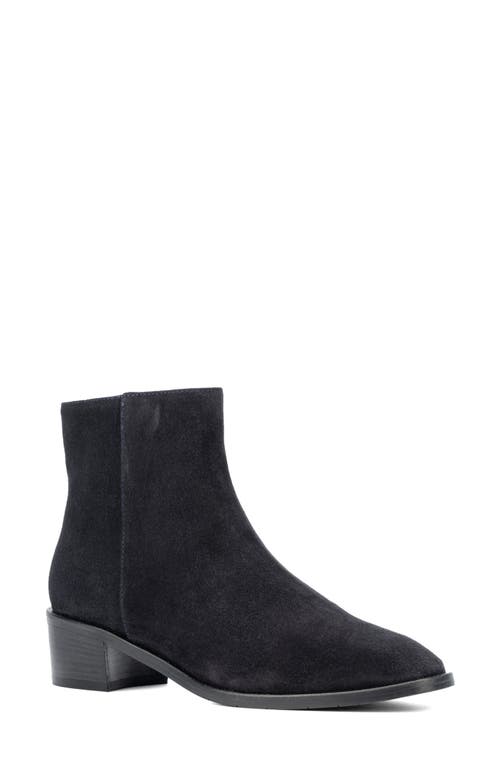 Aquatalia Reeta Luxe Suede Bootie In Black