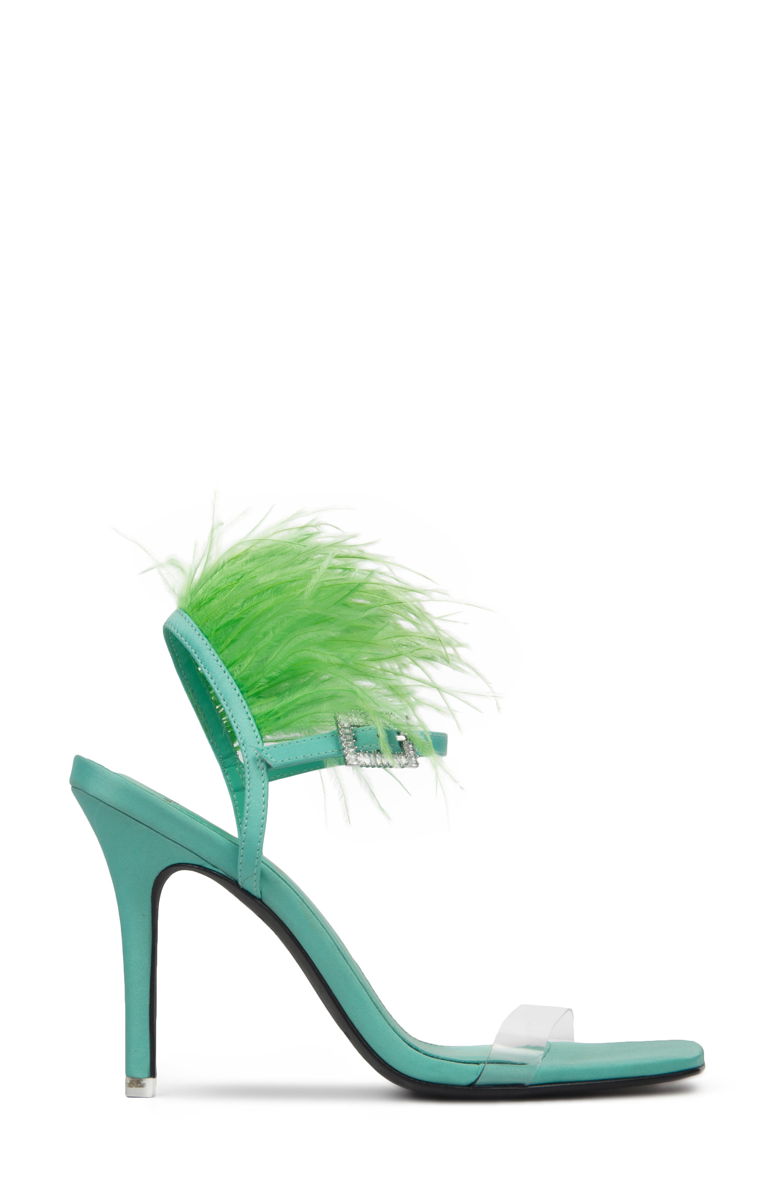 Trinity Square Toe Sandal, Alternate, color, ELECTRIC GREEN PVC / SATIN