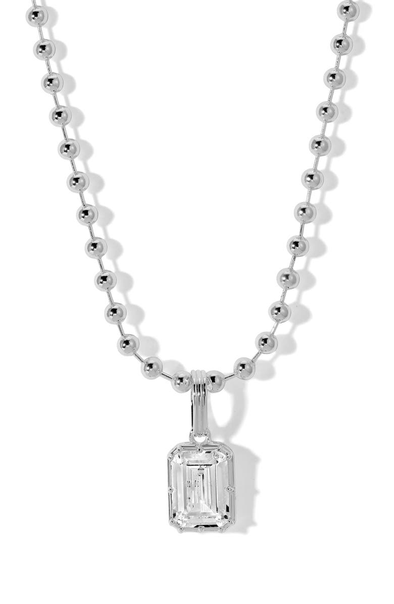 MIRANDA FRYE Allure Necklace, Main, color, Silver