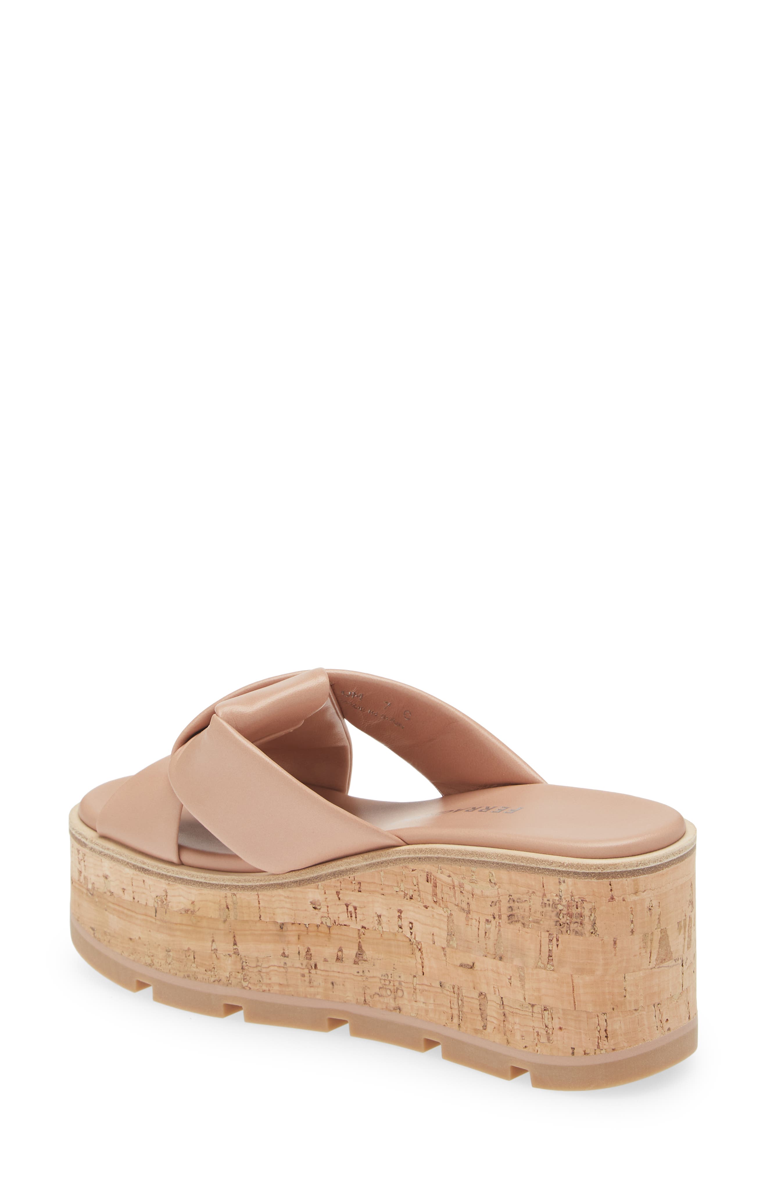 FERRAGAMO Engracia Platform Slide Sandal, Alternate, color, Rosa