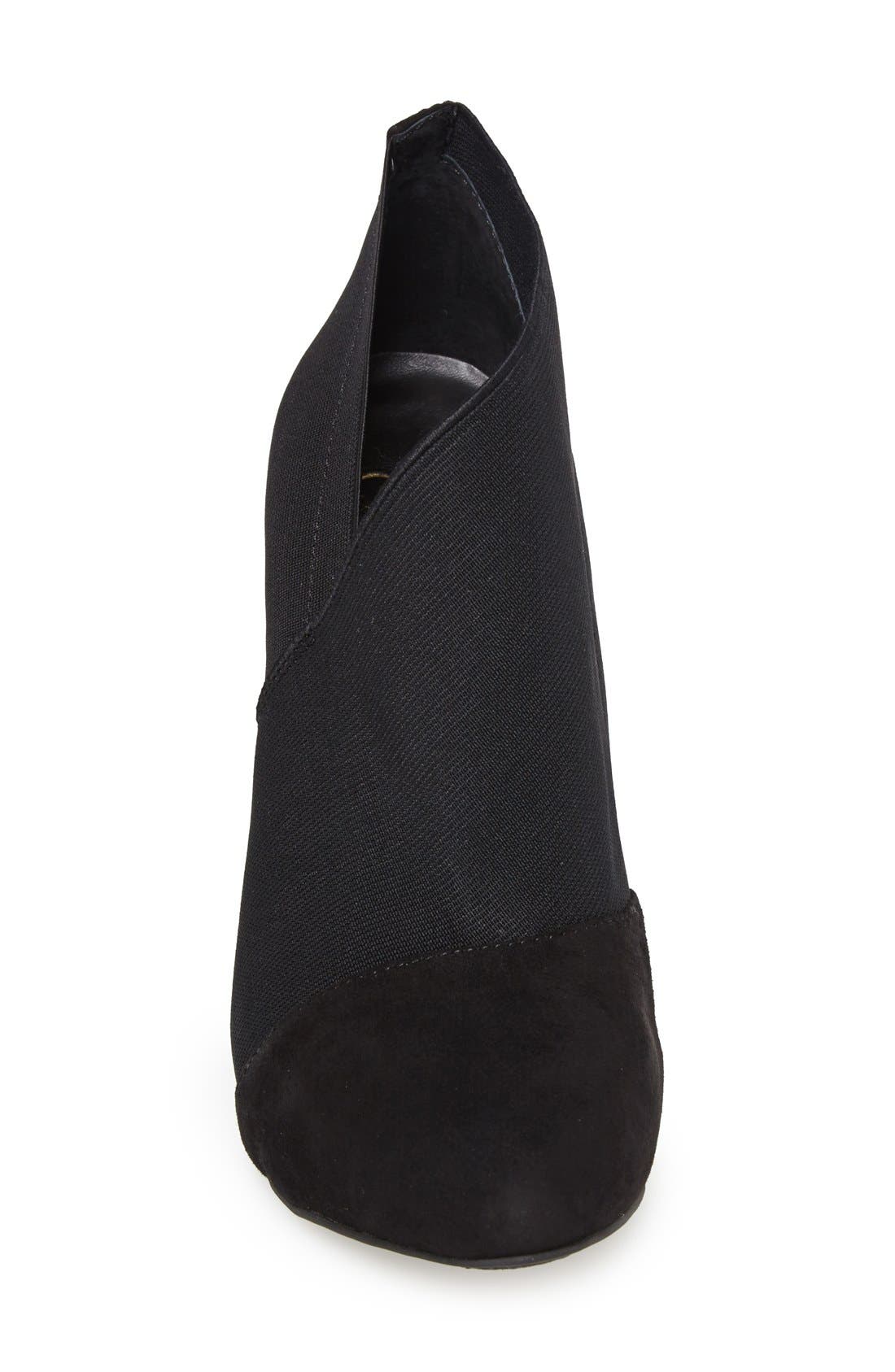 'Neesha' Stiletto Bootie, Alternate, color, BLACK