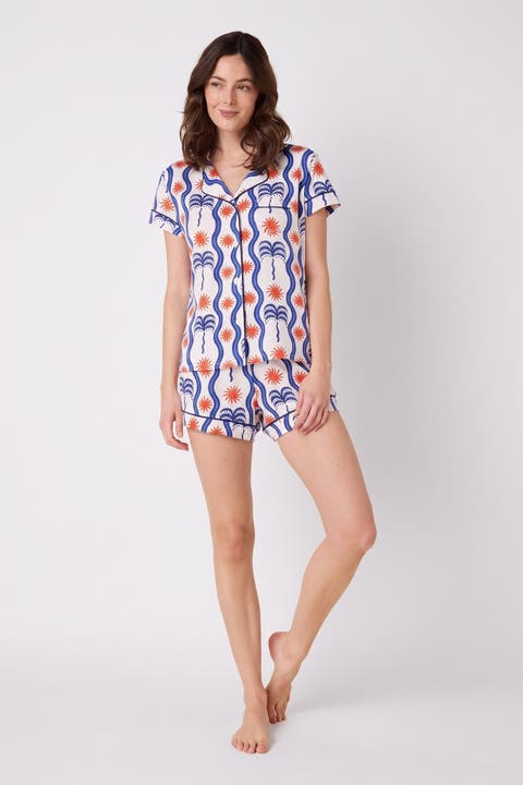Classic Solid Pima Knit Pajama Short Set