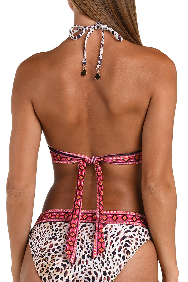Paradise Heat Reversible Halter Bikini Top, Alternate, color, MULTI