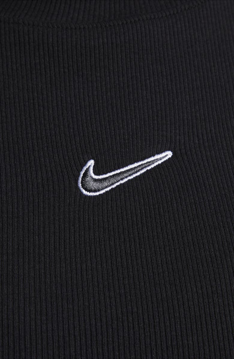 Nike Rib Cotton Turtleneck Top, Alternate, color, 