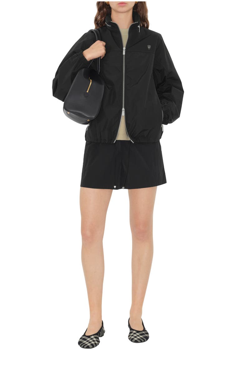 Burberry Nylon Cotton Jacket, Main, color, Black