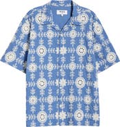 Wax London Didcot Corded Lace Camp Shirt