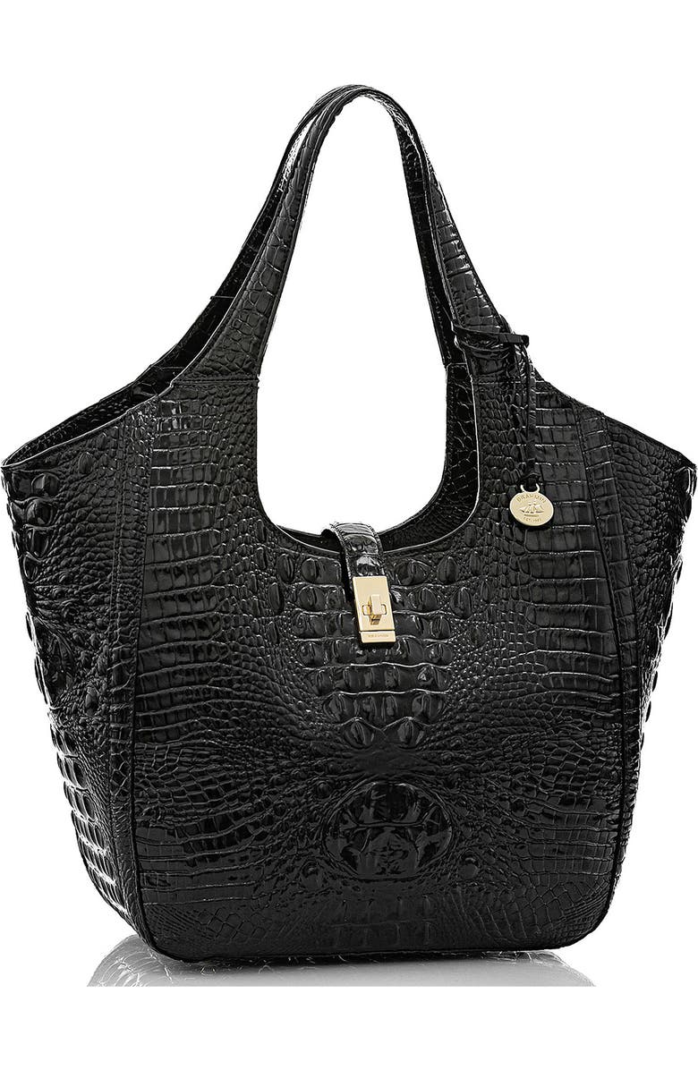 Brahmin Carla Croc Embossed Leather Tote, Alternate, color,