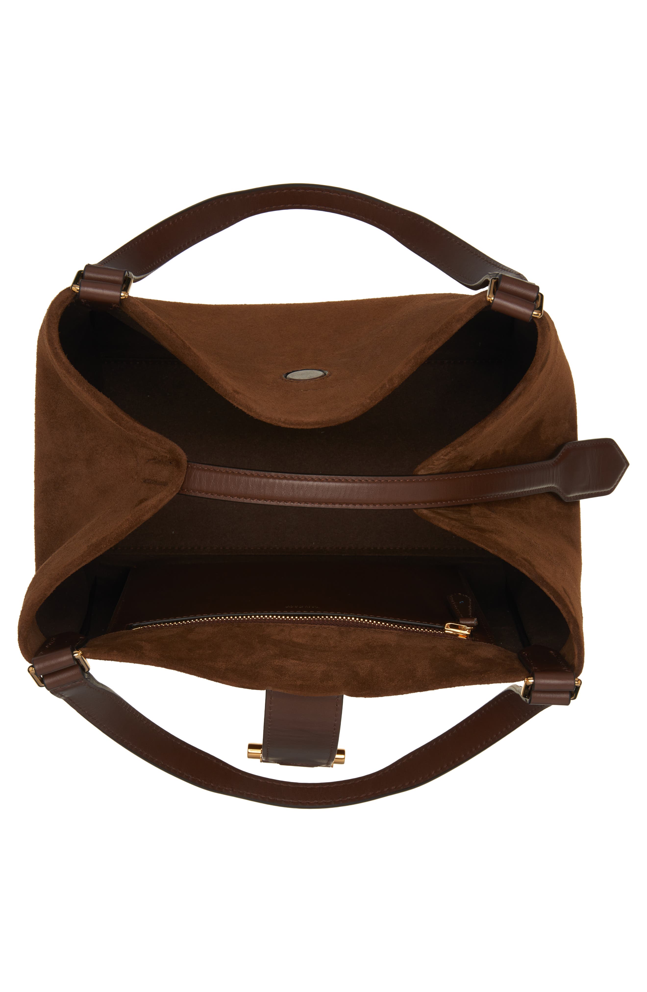 TOM FORD Medium Tara Suede Tote, Alternate, color, 