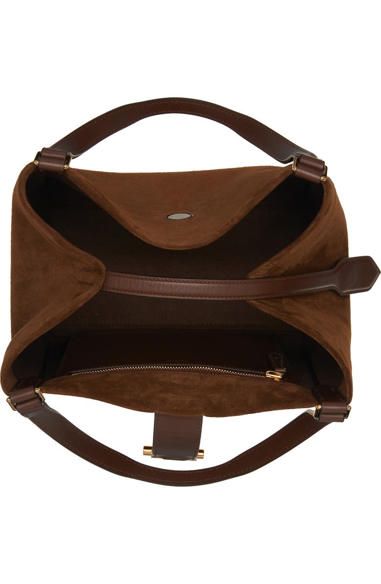 TOM FORD Medium Tara Suede Tote, Alternate, color,