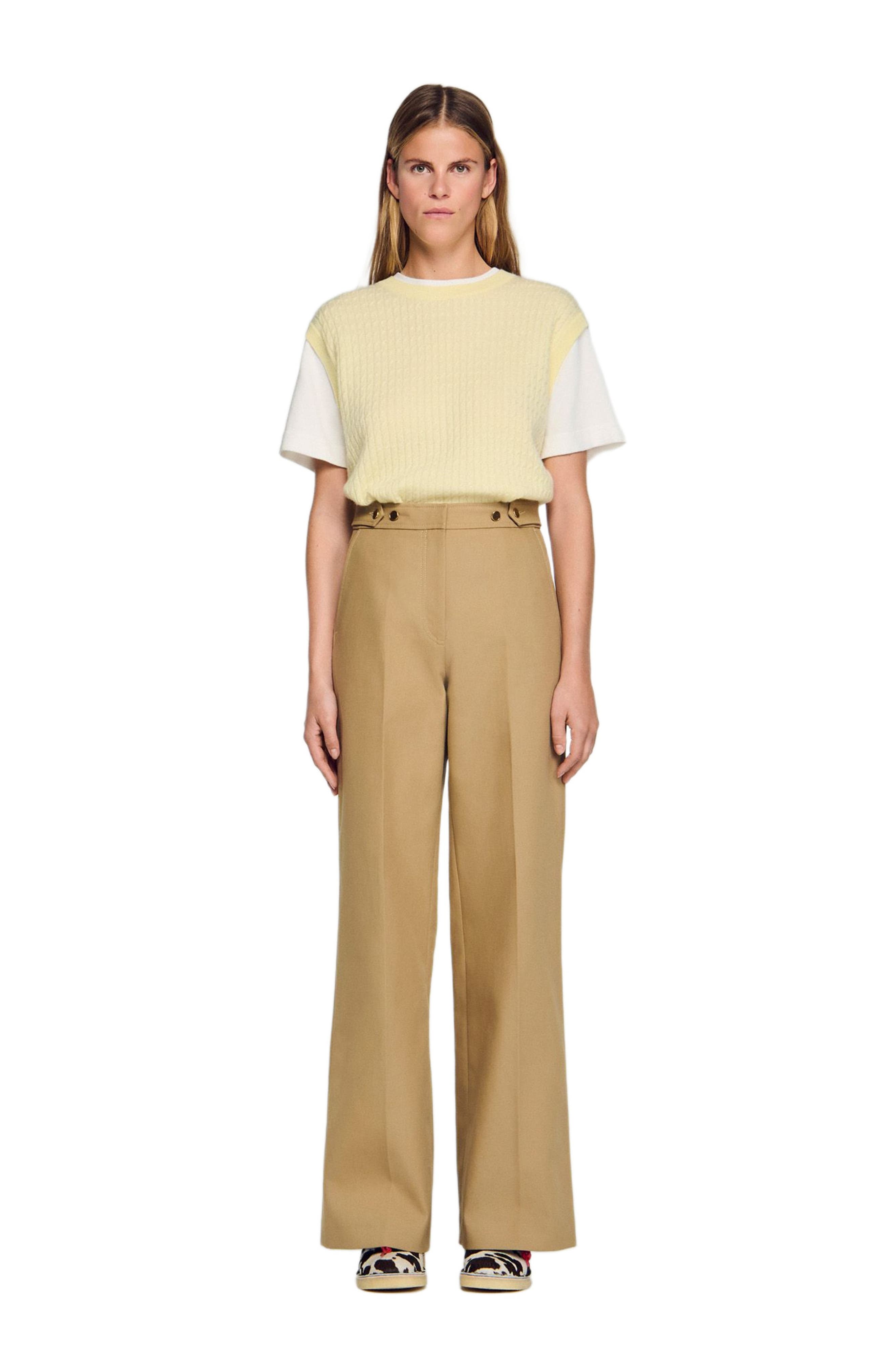 Cotton suit trousers