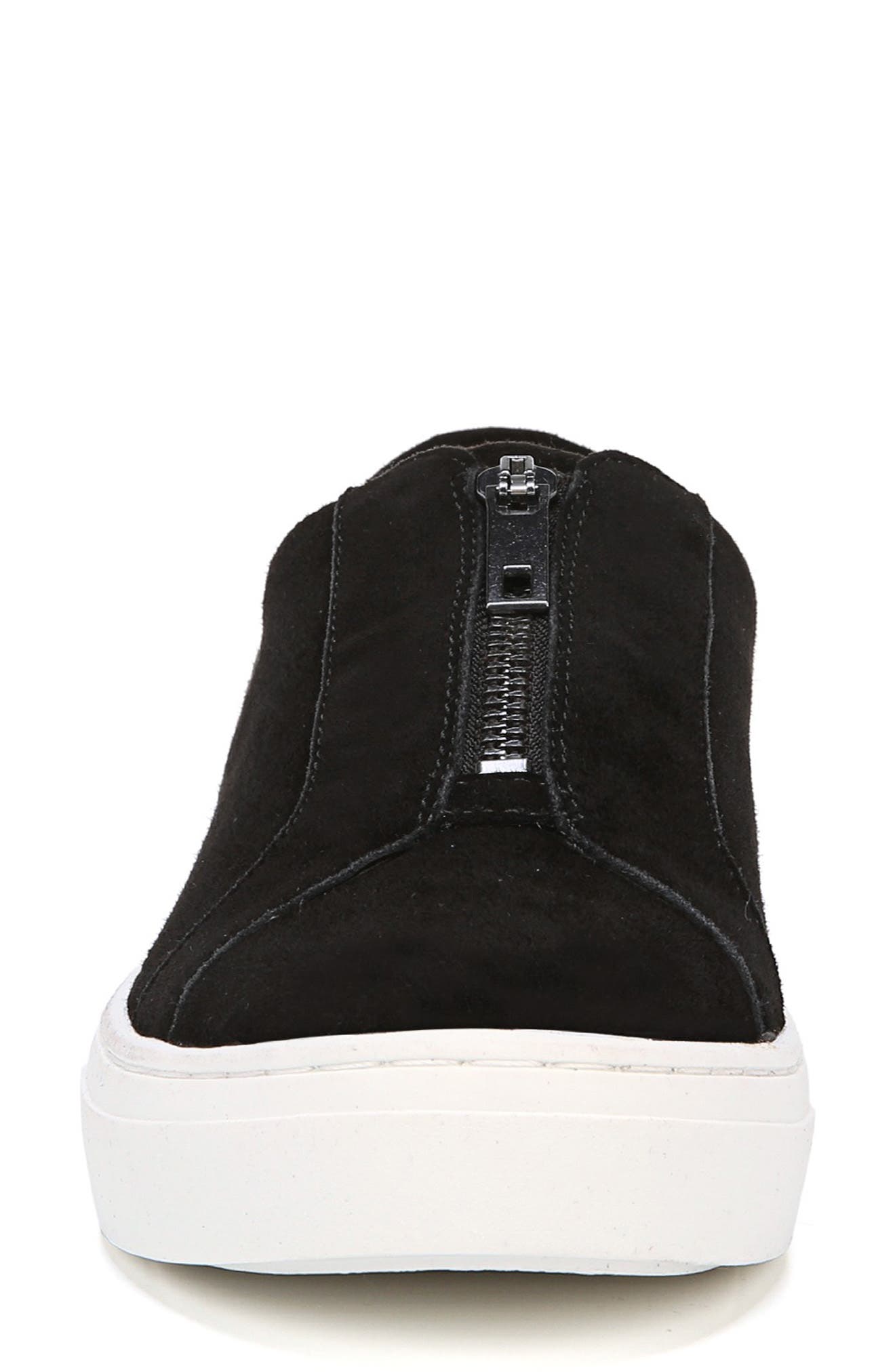 Cyan Slip-On Sneaker, Alternate, color, BLACK SUEDE