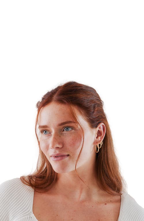 Made By Mary Maude Hoop Earrings In Gold