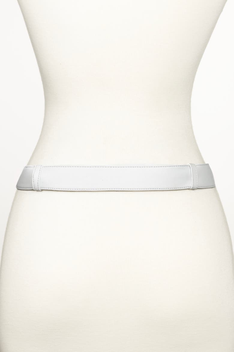 Viper D Link Buckle Leather Belt, Alternate, color, White
