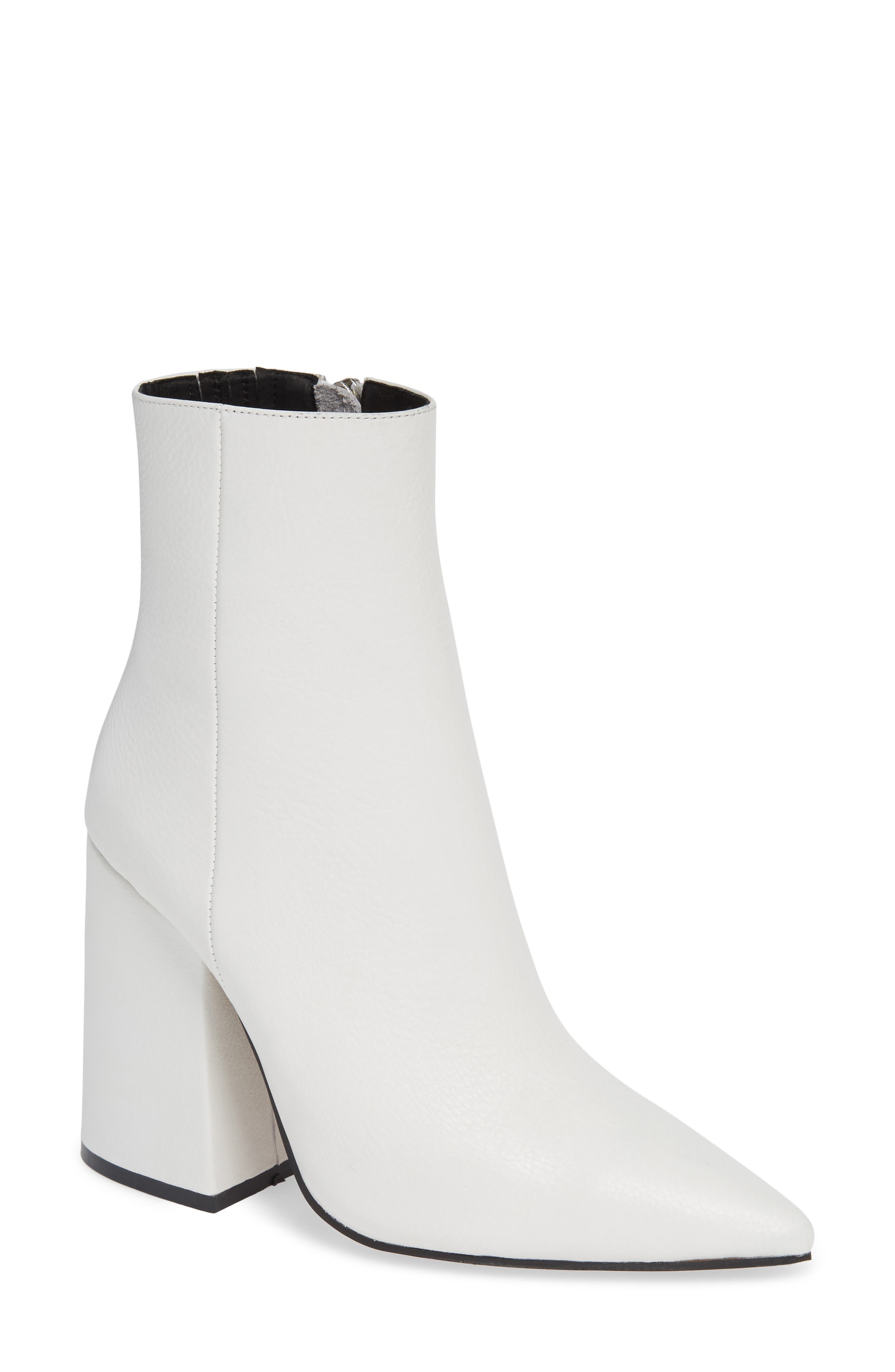 Ahara Bootie, Main, color, WHITE LEATHER