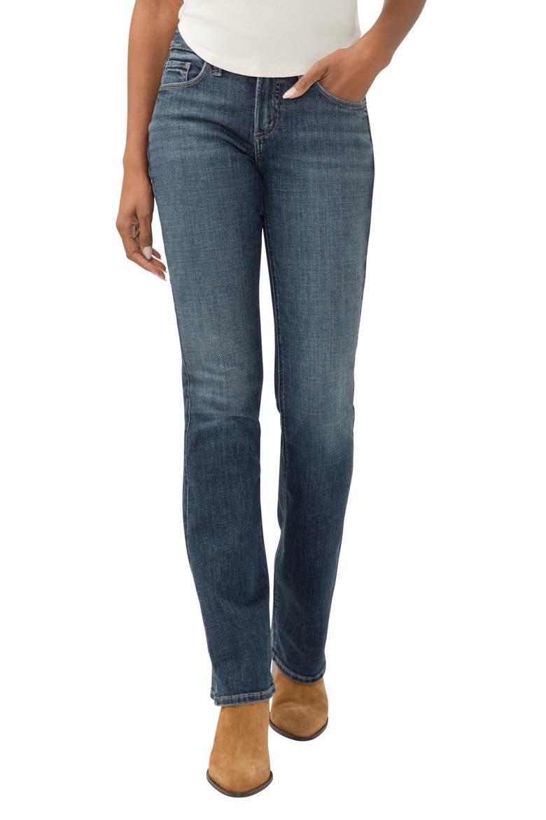 Suki Curvy Slim Bootcut Jeans, Main, color, BEATS