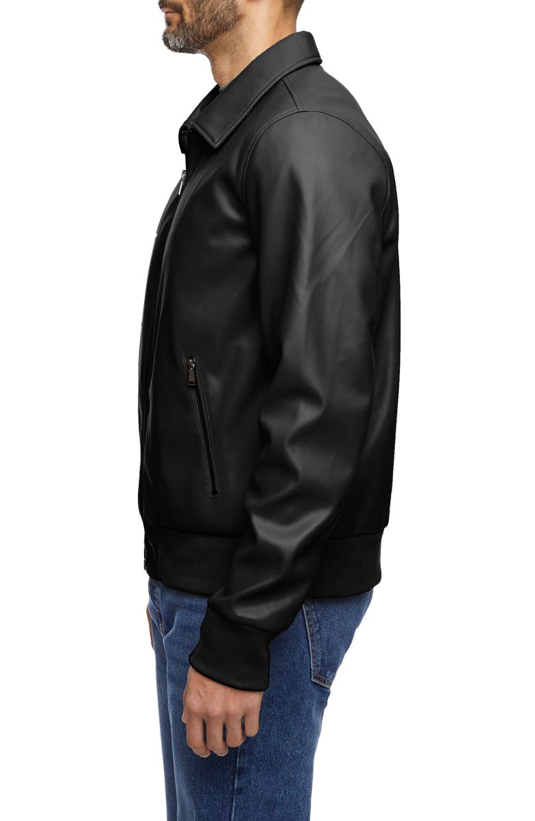 Bernardo Smooth Faux Leather Jacket, Alternate, color,