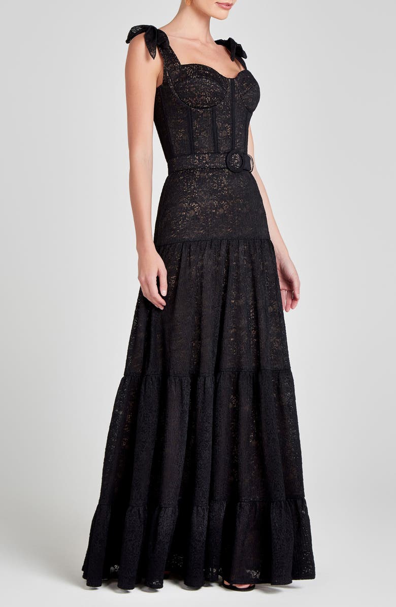 NADINE MERABI Miranda Belted Gown, Alternate, color,