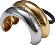 LELET NY Glossy Double Arch Metal Ponytail Cuff