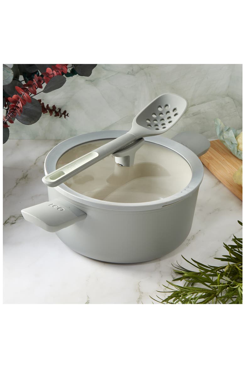 Leo Balance 4.6-Quart Stock Pot, Alternate, color, MOON MIST