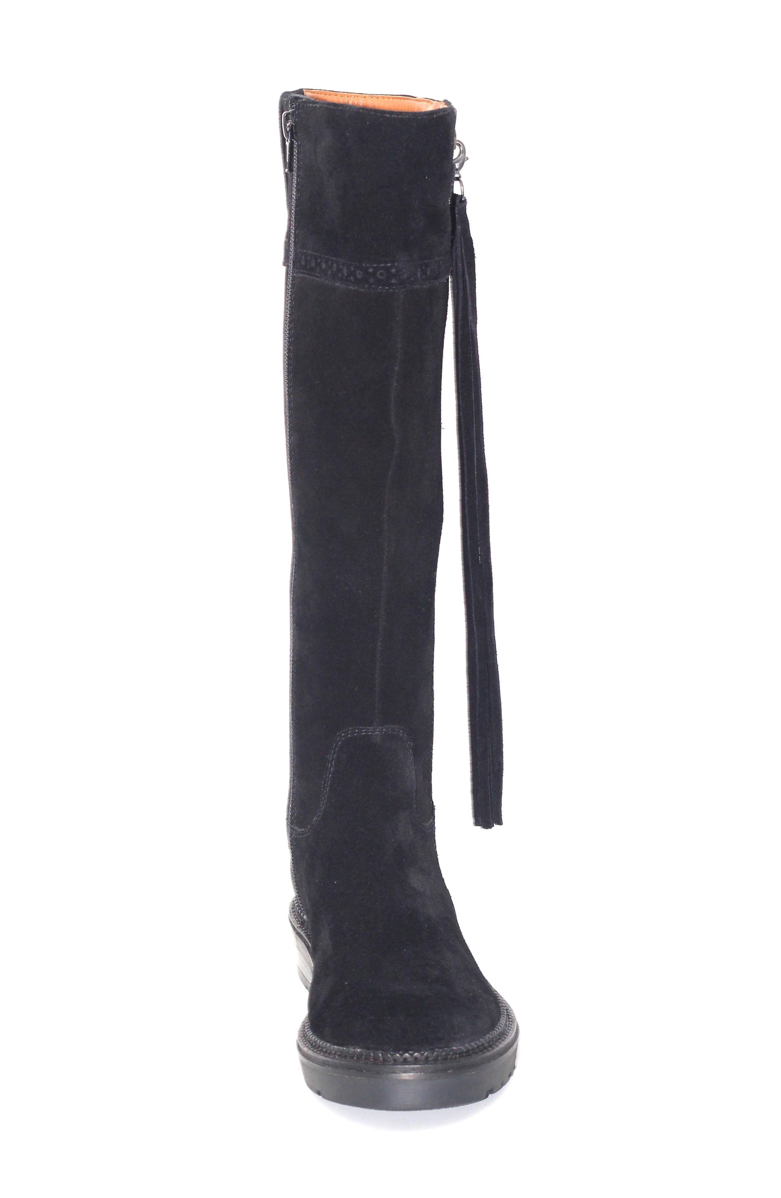 Gentle Souls Wheron Knee High Boot, Alternate, color, Black Suede
