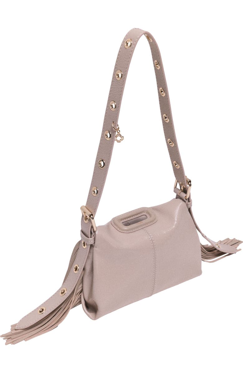 maje Naplak leather Miss M Mini bag, Alternate, color, Navy