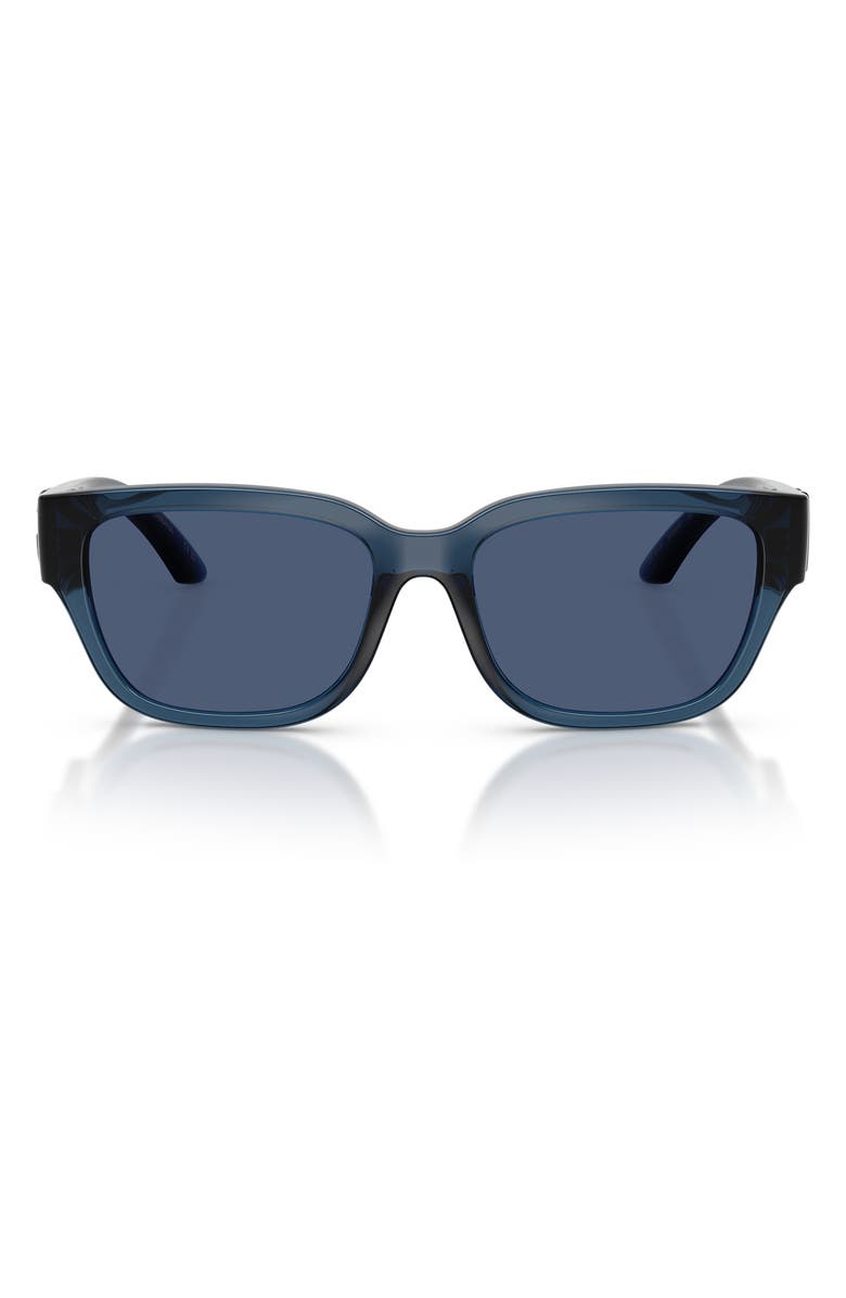 Dolce&Gabbana Kids' 50mm Rectangular Sunglasses, Main, color, Transparent Blue / Dark Blue