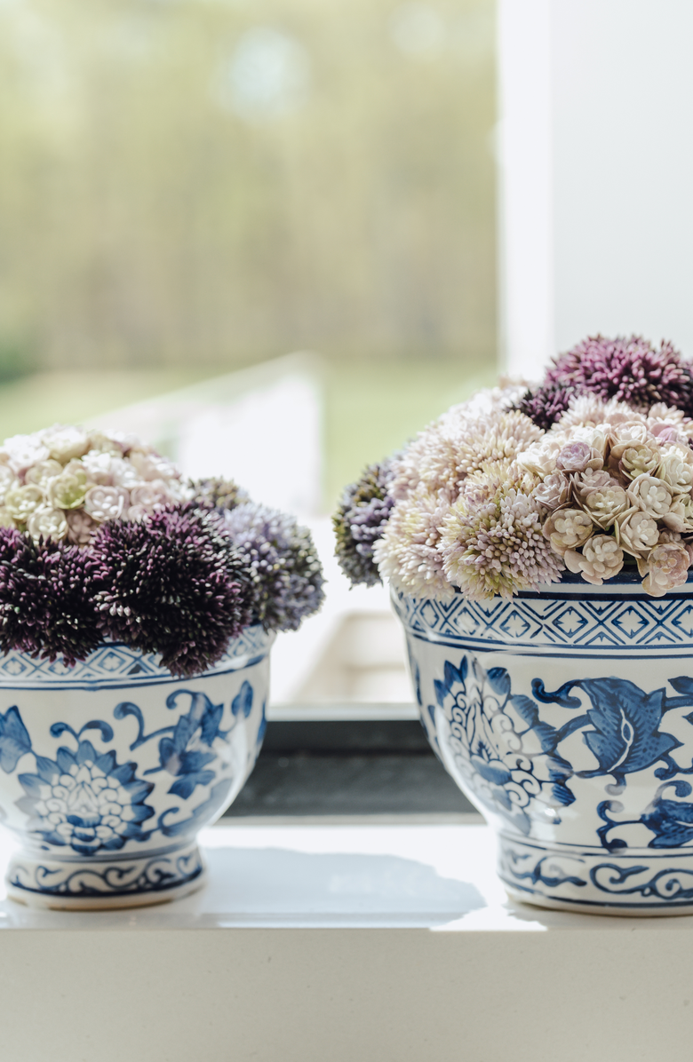 CocoBella Adair Toile Sedum Bowl, Alternate, color, Purple