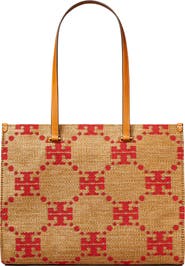Tory Burch T Monogram Woven Tote