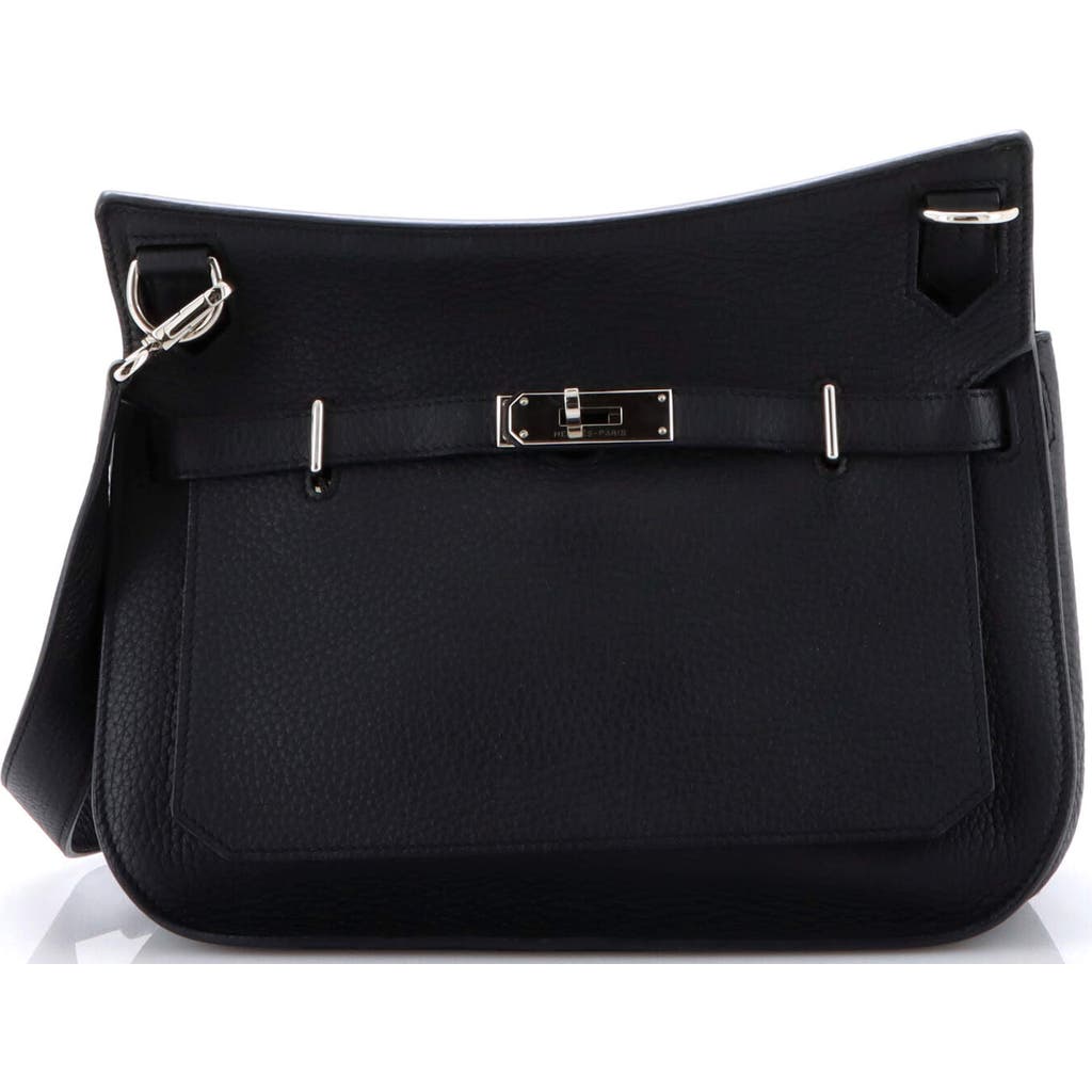 Pre-owned Hermes Hermes Jypsiere Bag Clemence 28 In Black
