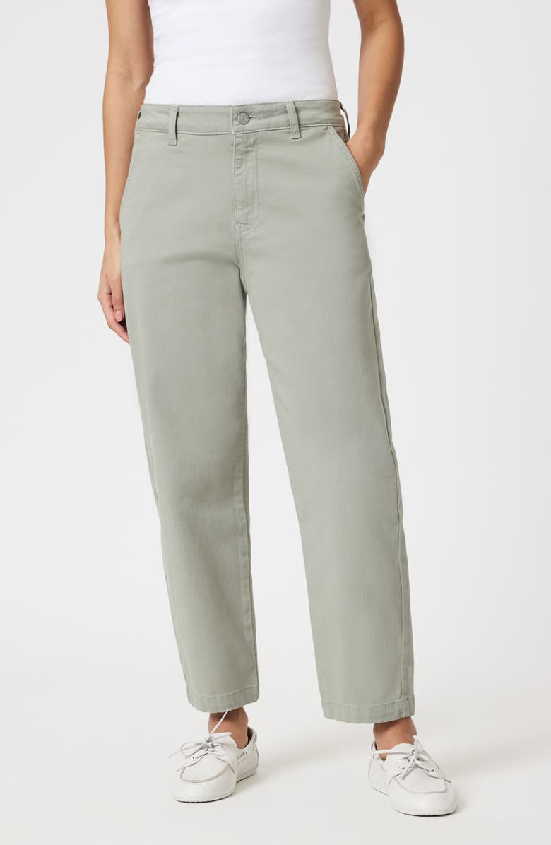 Mavi Jeans Lauren Stretch Cotton Twill Pants, Main, color, Lint Casual Twill