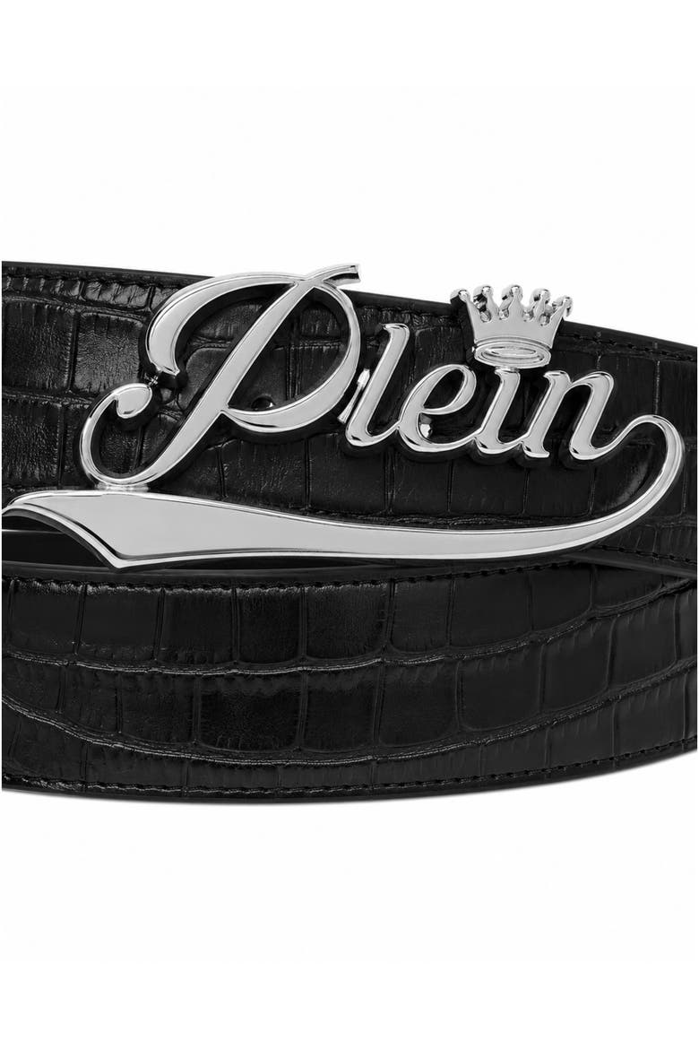 Leather Belt King Plein Cocco Men, Alternate, color, black/nickel