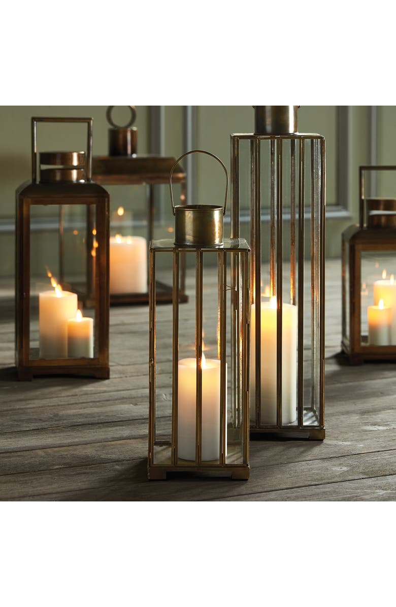 Napa Home & Garden Greer Lantern, Alternate, color, Gold