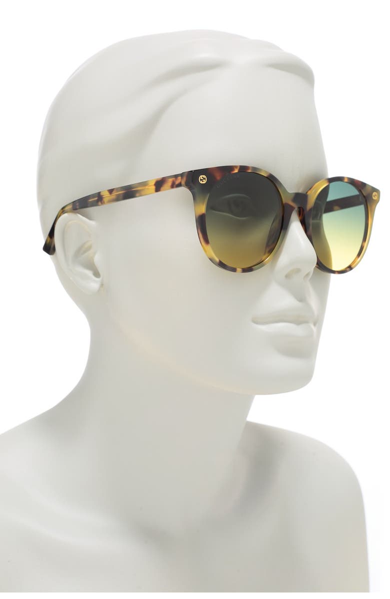 Gucci 52mm Round Sunglasses, Alternate, color,