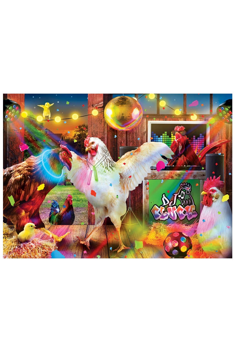 Chicken Dance 1000 Piece Jigsaw Puzzle, Alternate, color, Multicolor