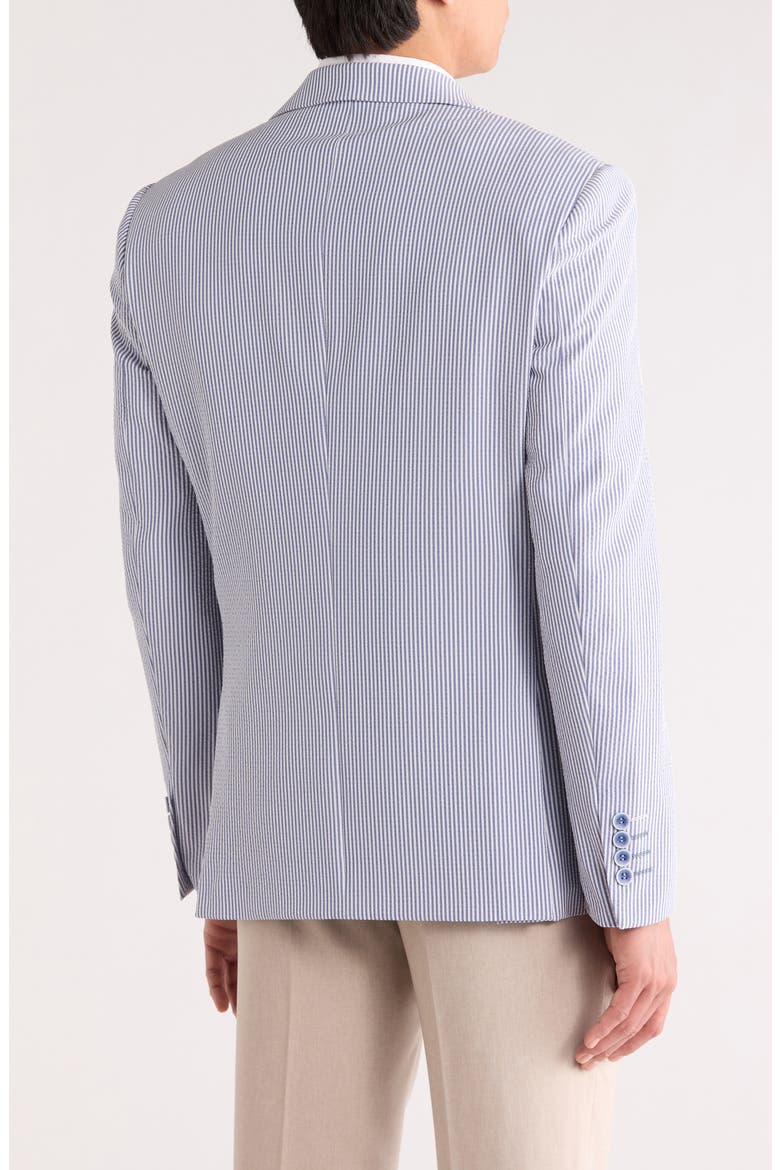 Seersucker Modern Fit Sport Coat, Alternate, color, NAVY/WHITE