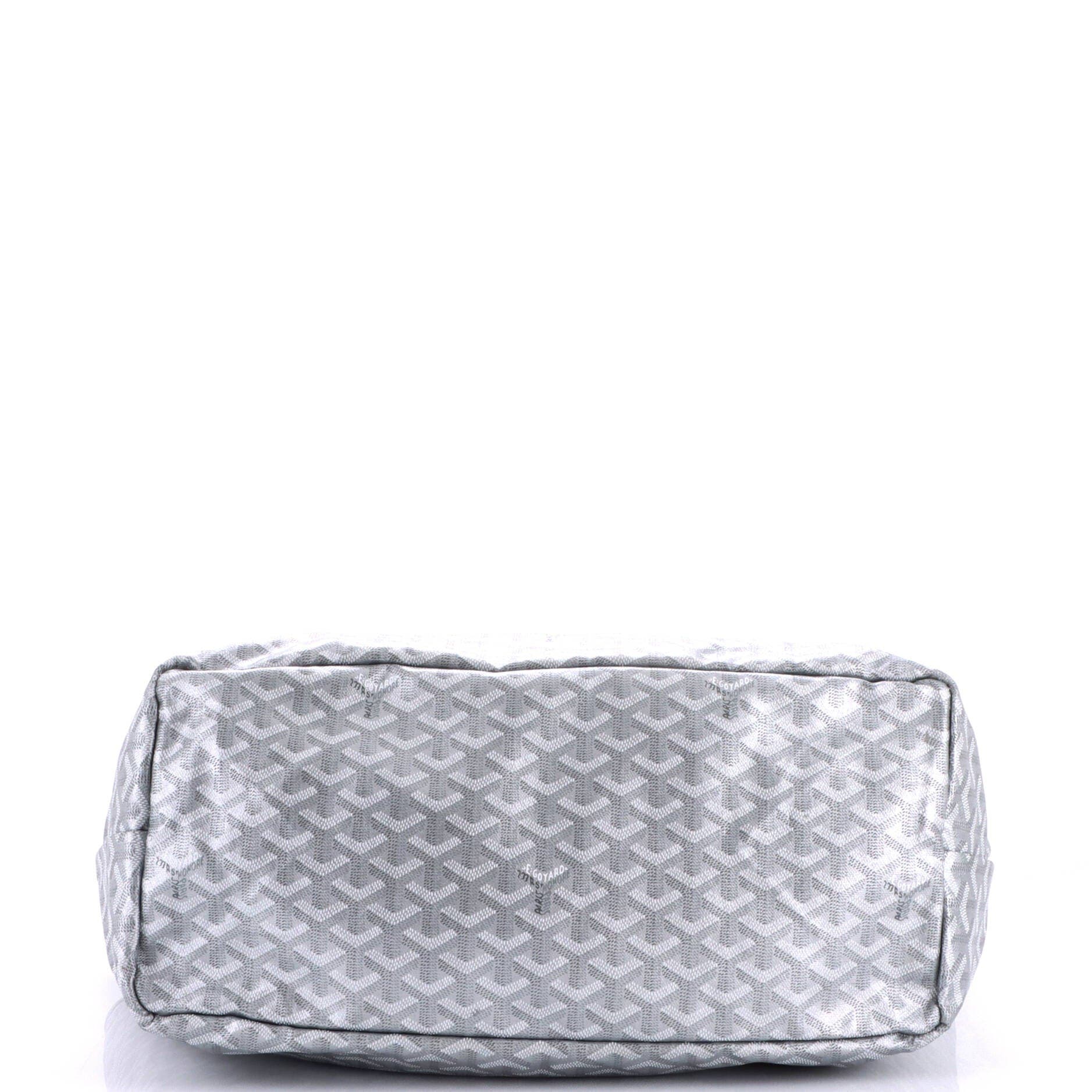Saint Louis Tote Precious Metals Coated Canvas GM, Alternate, color, Metallic Silver