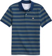 Brooks Brothers Stripe Stretch Cotton Piqué Polo