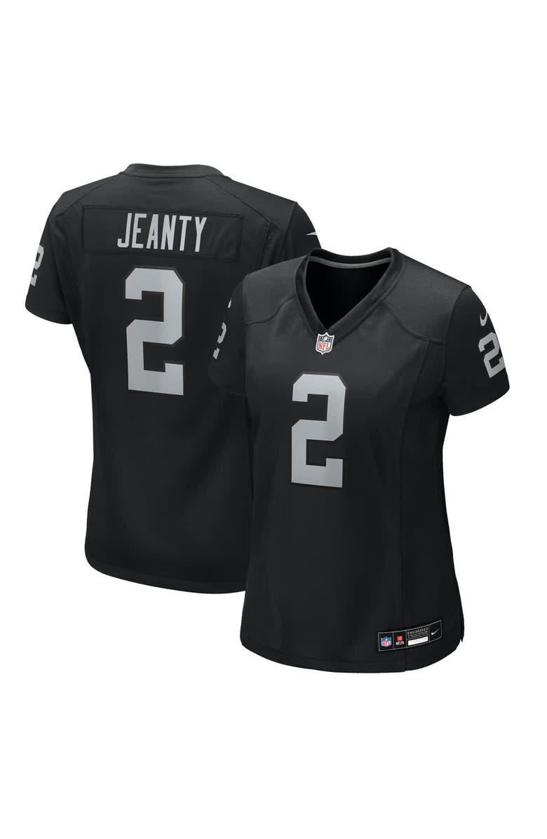 Nike Women's Nike Ashton Jeanty Black Las Vegas Raiders 2025 NFL Draft First Round Pick Team Game Jersey, Main, color, Black