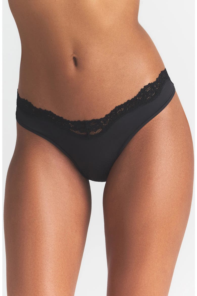 5-Pack Fits Everybody Lace Dipped Thong, Alternate, color, SKETCHED HEARTS MULTI
