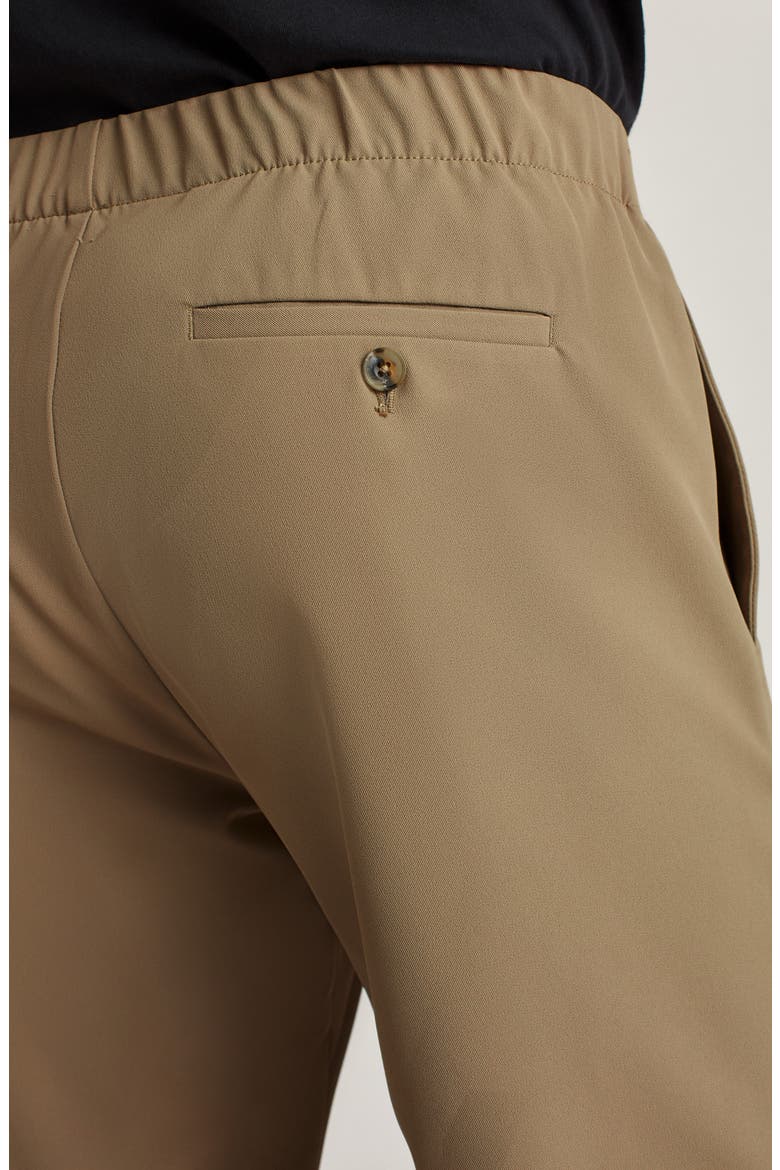 Flat Front Stretch Cotton Chinos, Alternate, color, SAHARA KHAKI