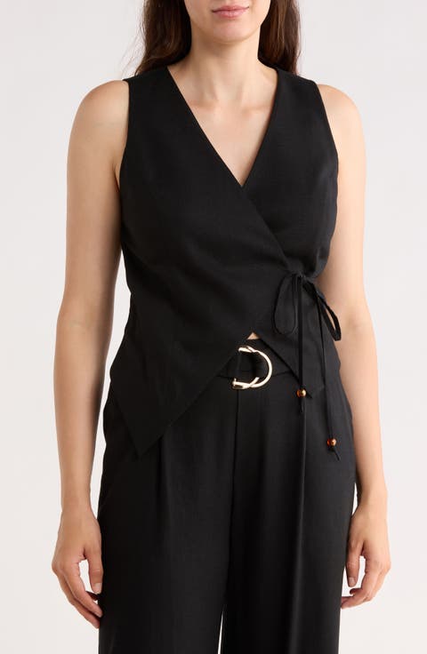 Wrap Front Vest Top