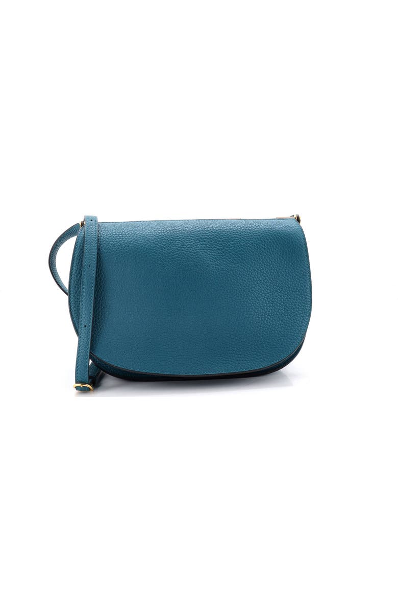 Pre-Owned Hermes Saut Bag Clemence 25, Main, color, Vert Bosphore
