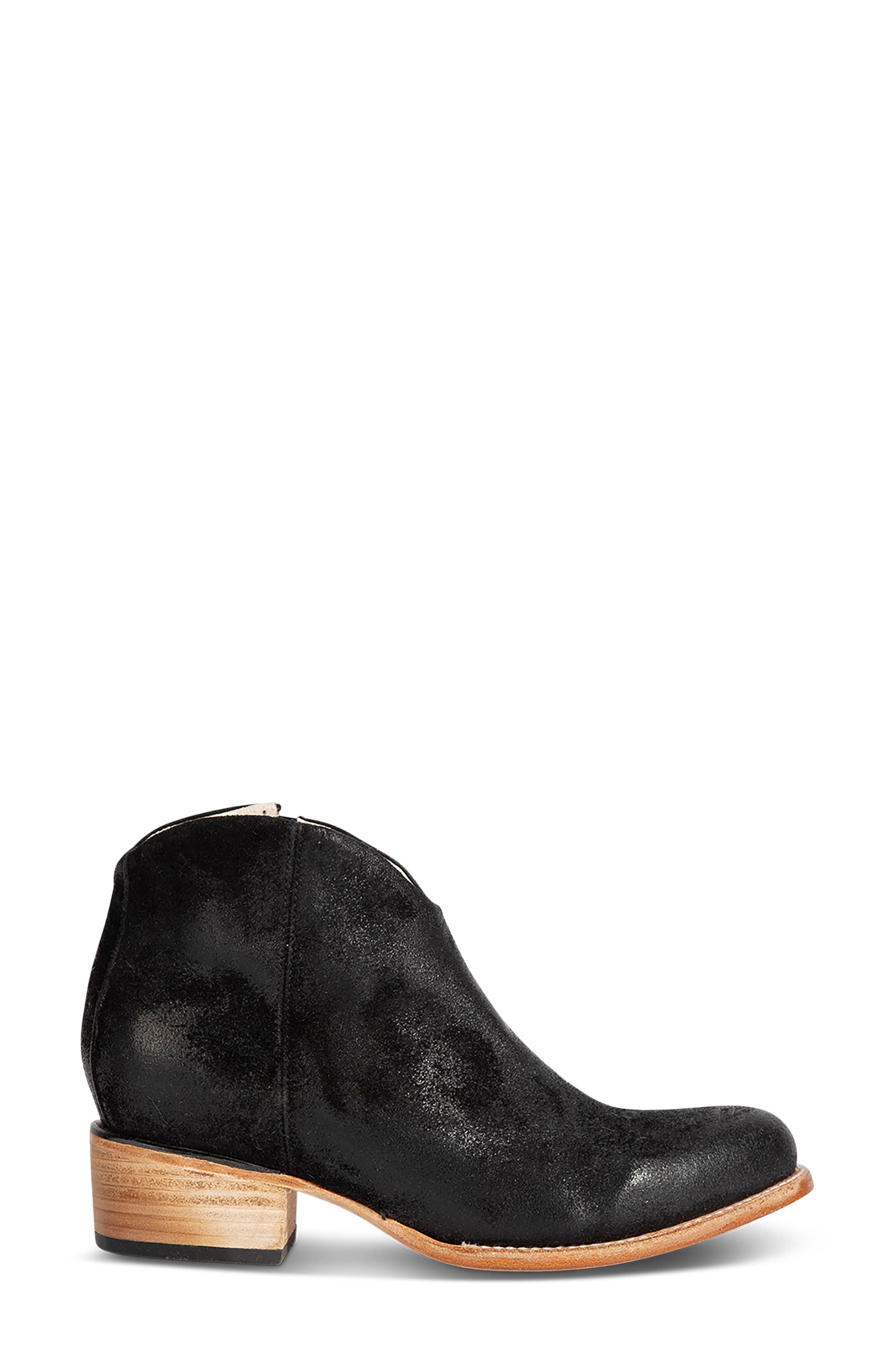 Hippy Bootie, Alternate, color, BLACK SUEDE