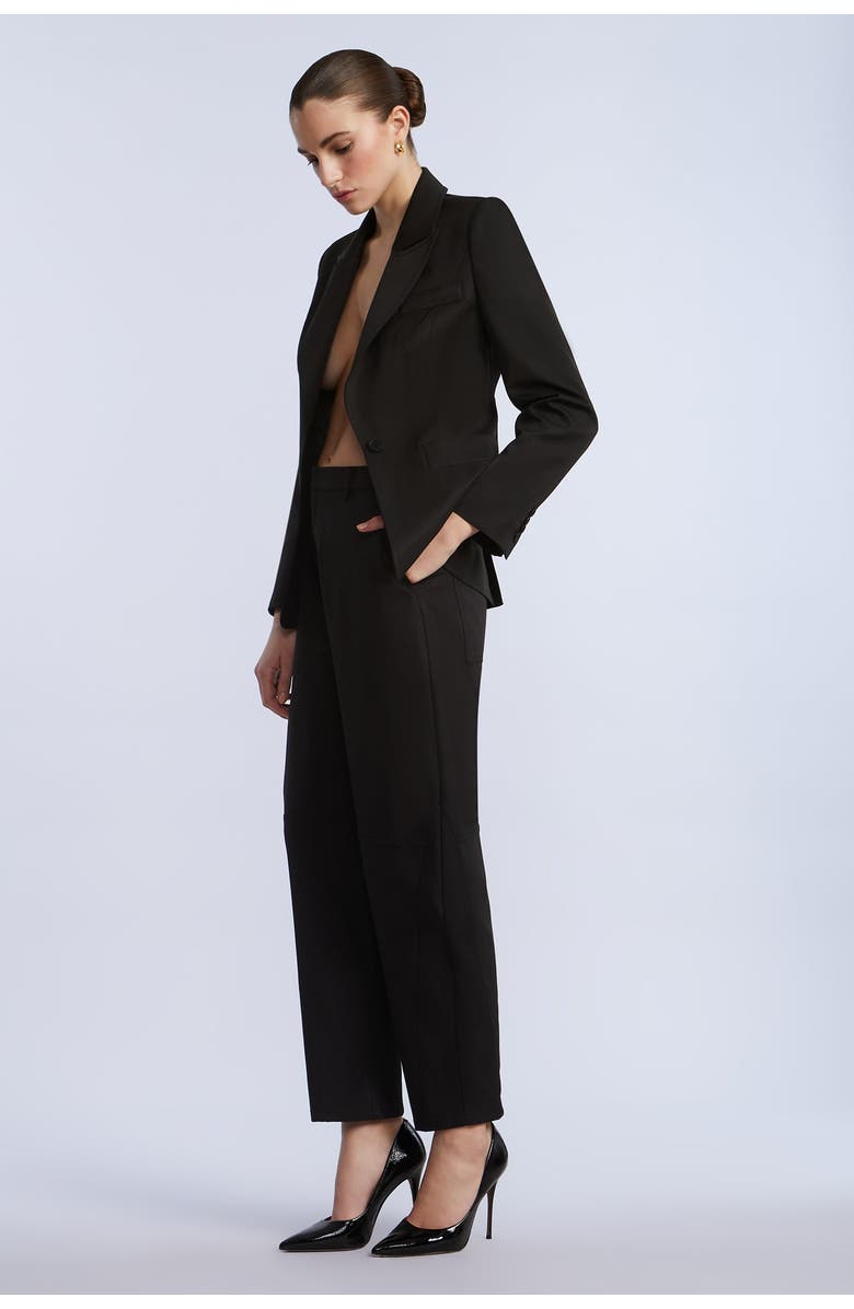 BCBGMAXAZRIA Taffeta Twill Blazer, Alternate, color, Black