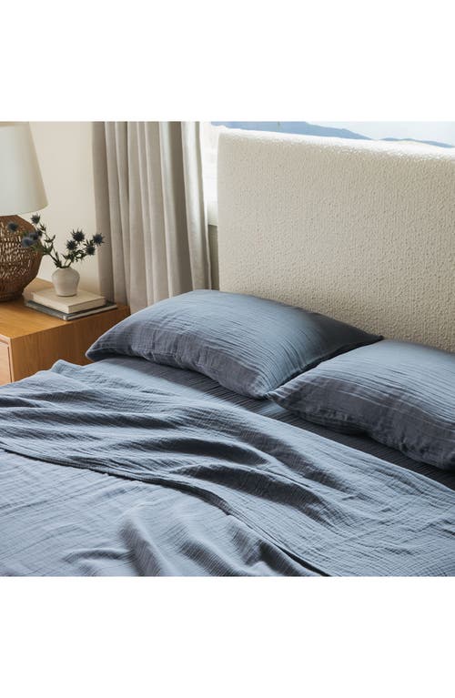 Crane Air Oasis Crinkled Cotton Gauze Set Of 2 Pillowcases